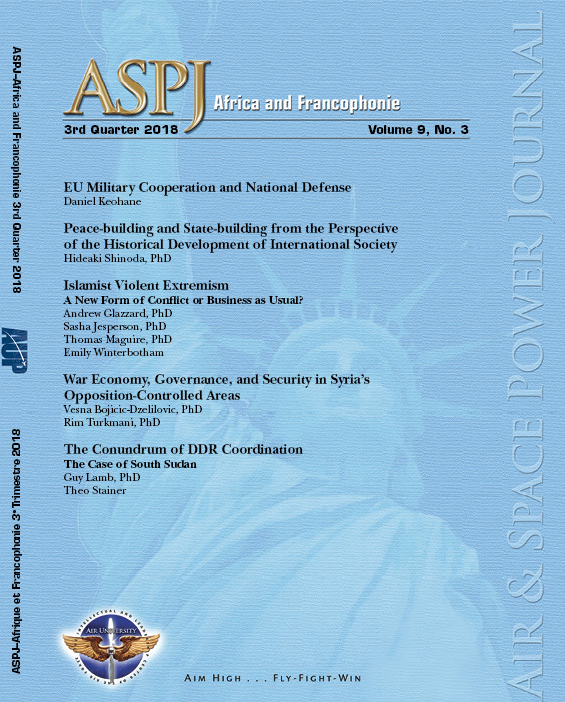 ASPJ A&F Journal cover Q3 2018