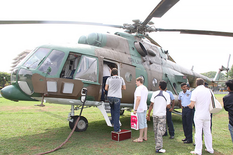 The Sri Lankan Air Force operates a commercial arm, Helitours. The operation uses rotary and fixed-wing aircraft not required for military use. It is currently the second-largest airline in Sri Lanka. (photo courtesy of the Sri Lankan Air Force).