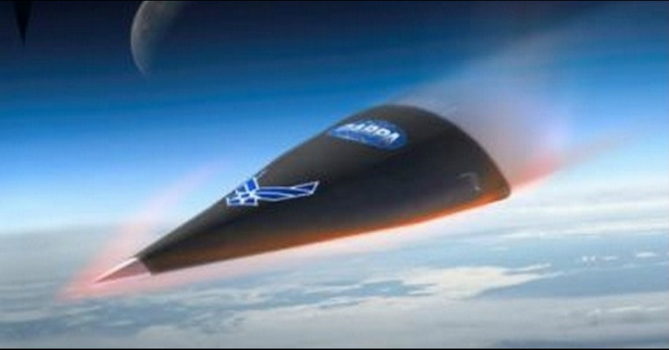 An early rendering of a hypersonic weapon system developed by the Defense Advanced Research Projects Agency and the US Air Force. CREDIT: DAVID NEYLAND