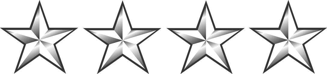 Four-star rank graphic